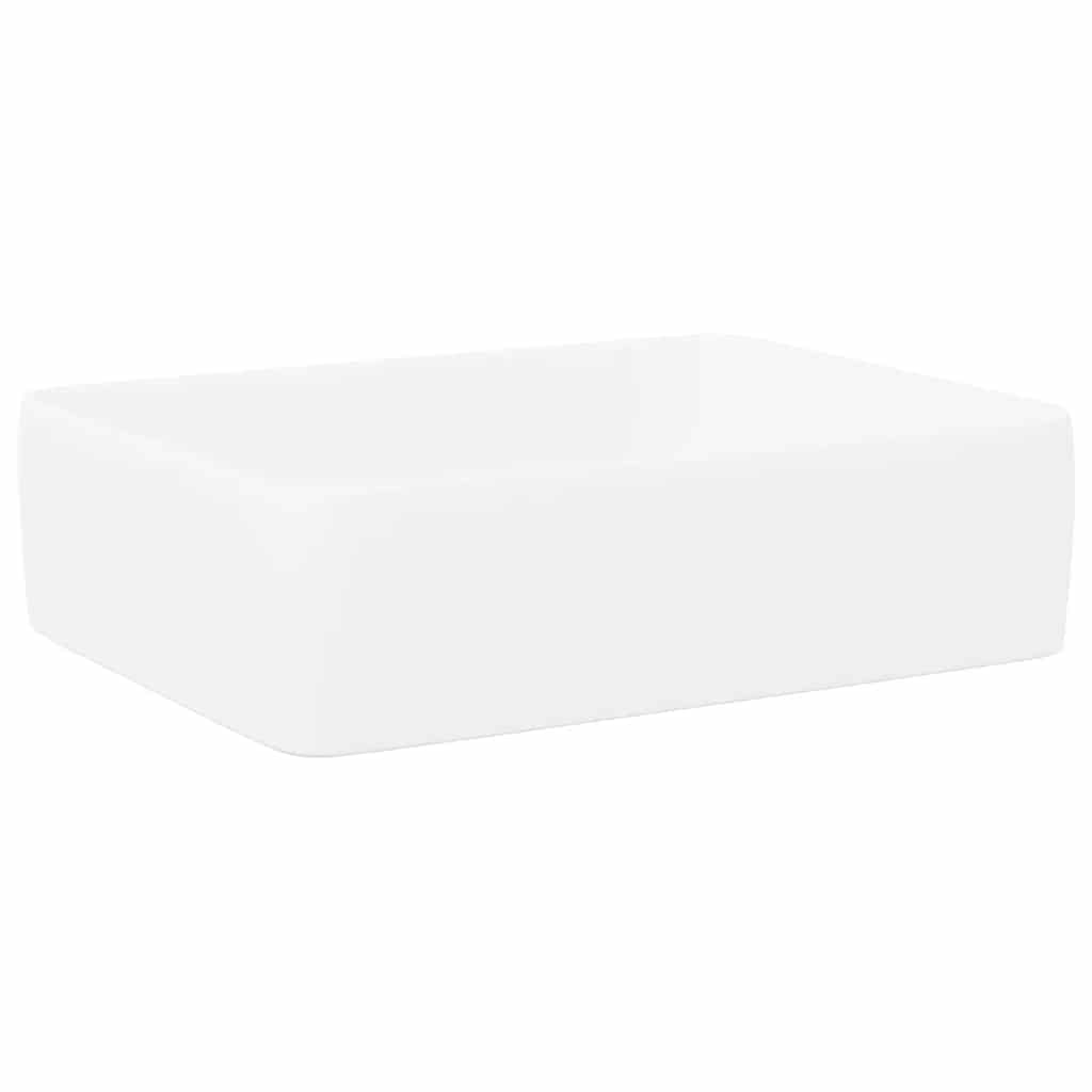 Waschbecken 40 x 30 x 13 cm Keramik Weiß