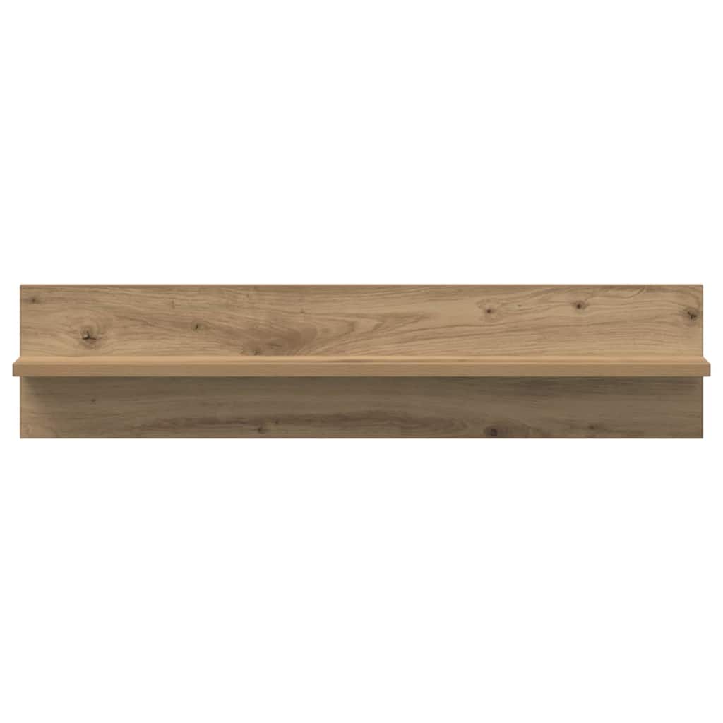 Wandregale 2 Stk. Weiß 80x11,5x18 cm Holzwerkstoff