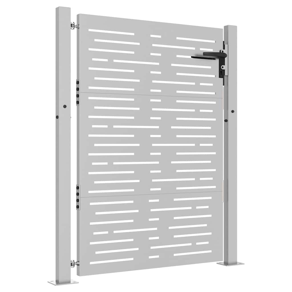 Gartentor 100x75 cm Cortenstahl Quadratisches Design