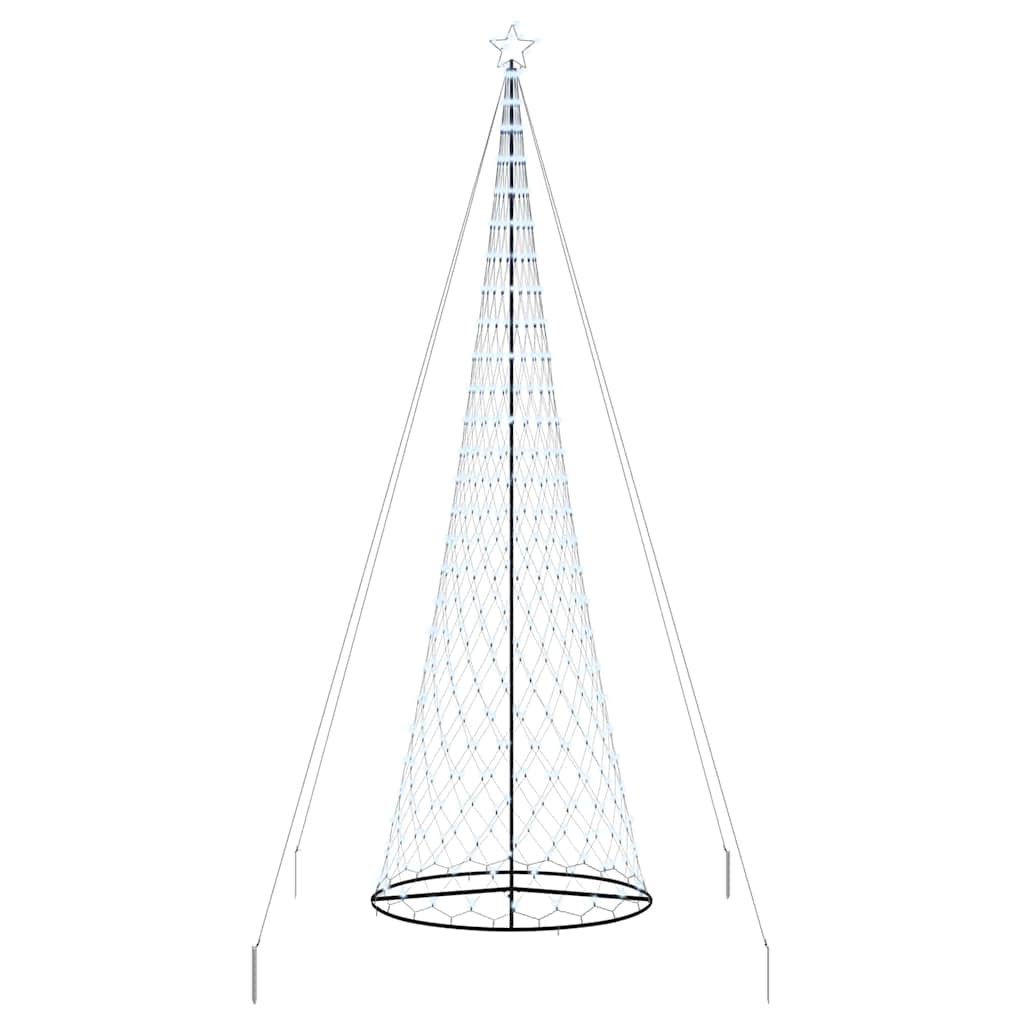 LED-Weihnachtsbaum mit 230 LEDs Mehrfarbig 184,5 cm Metall