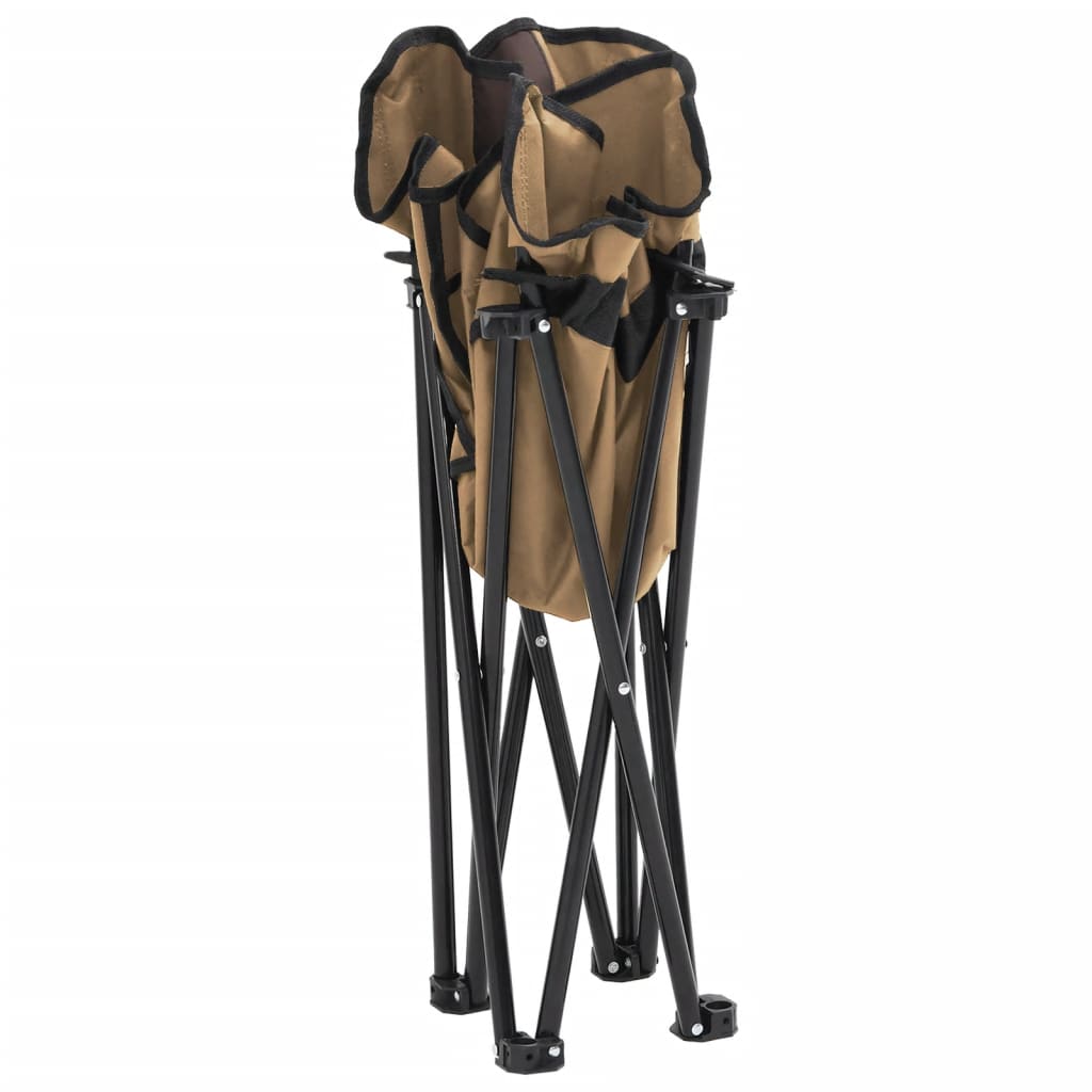 Campingstühle 2 Stk. mit Tasche Klappbar Schwarz