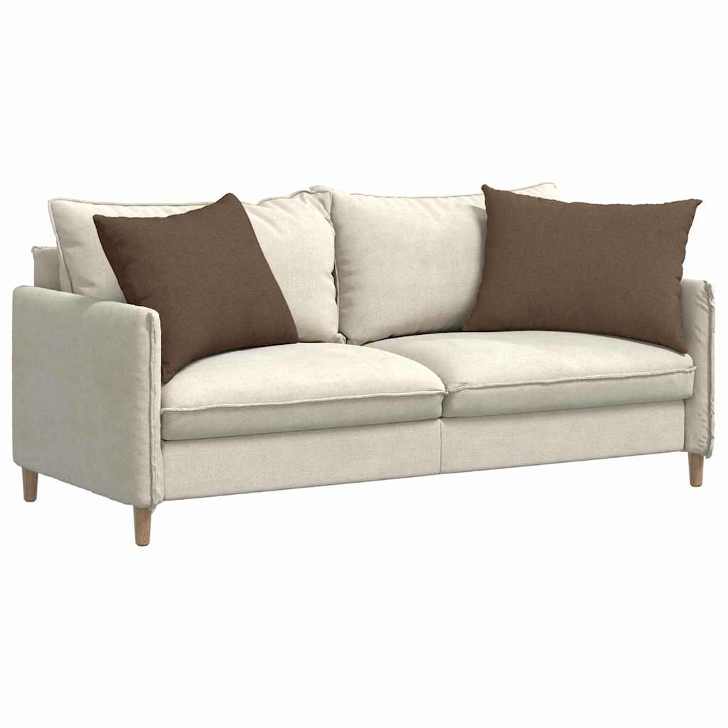 Sofakissen 2 pcs Hellgrau 50 x 30 cm Stoff
