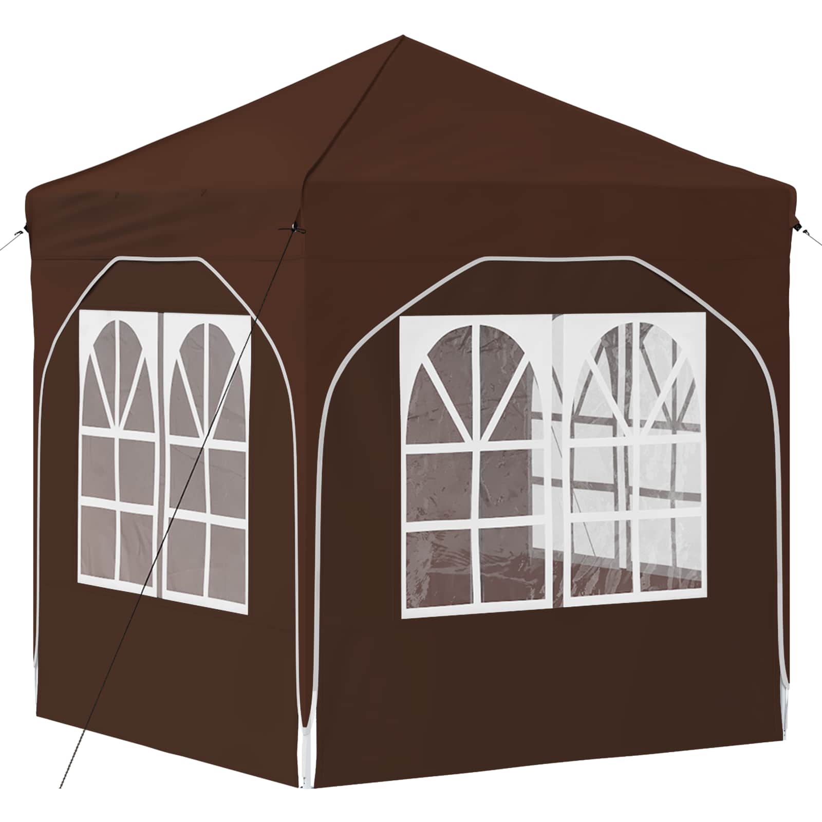 Pop-up Partyzelt 194 x 194 x 245 cm Creme