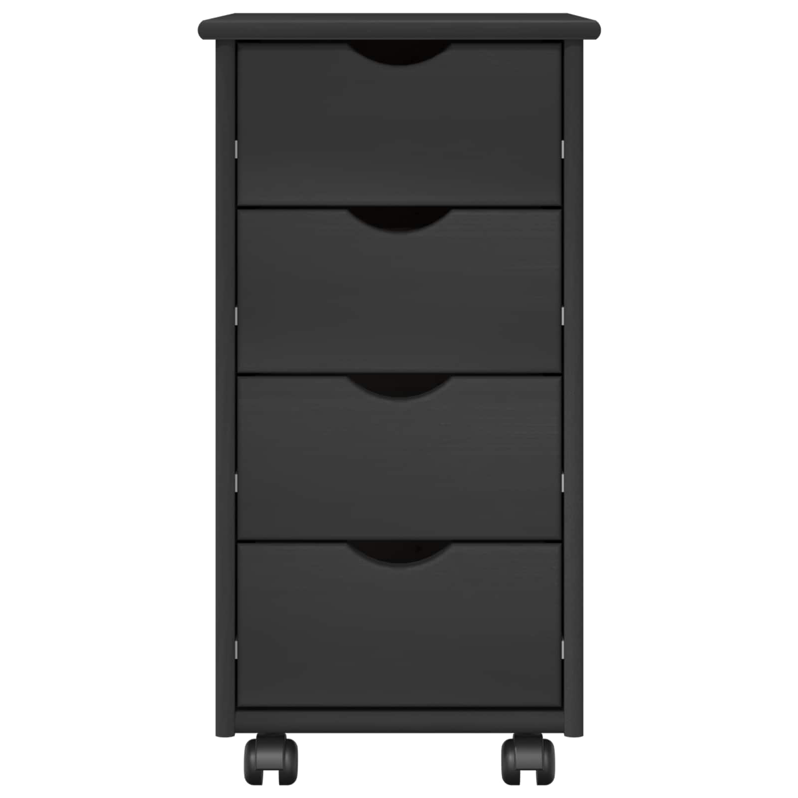 Rollschrank Honigbraun 34 x 39 x 65,5 cm Massivholz Kiefer