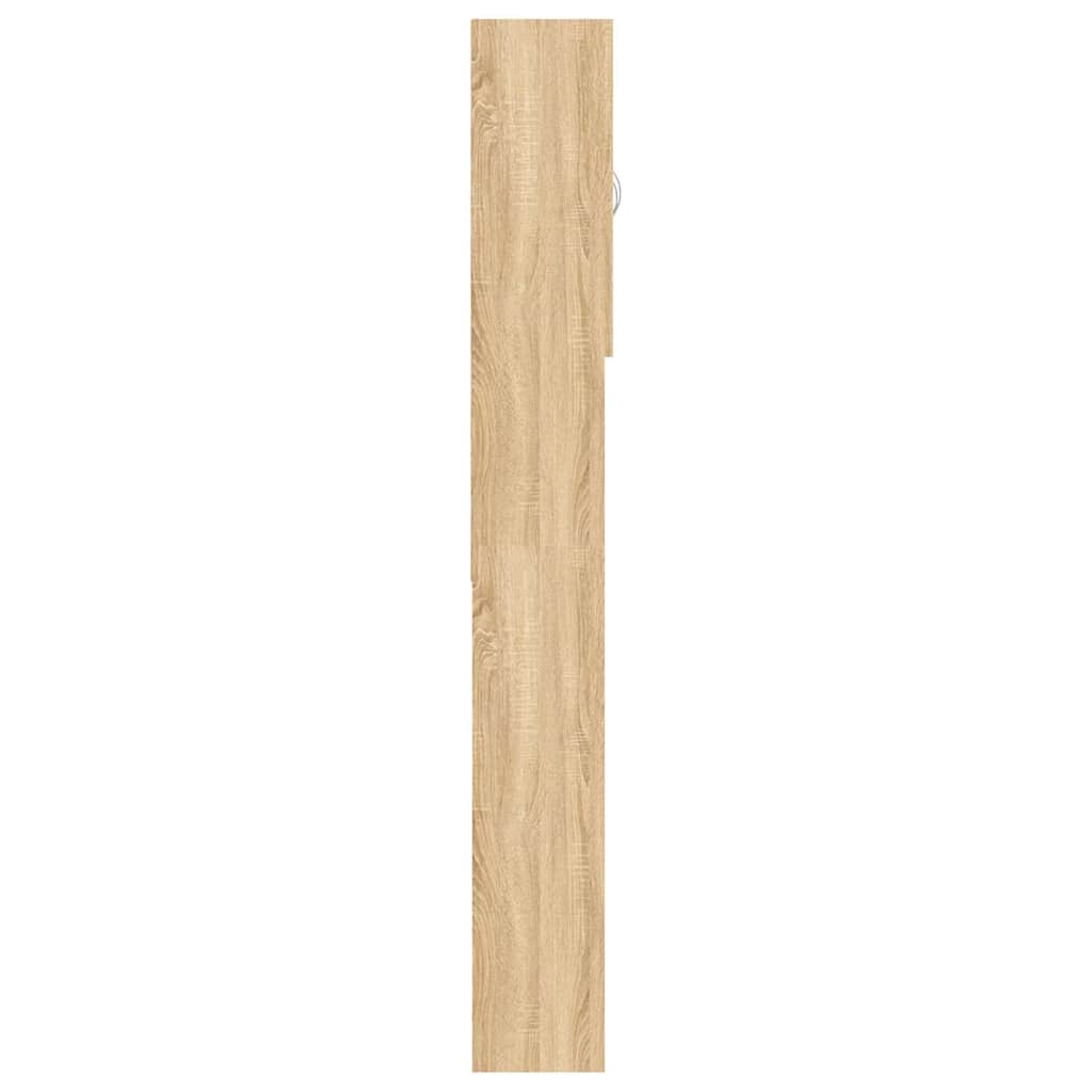 Waschmaschinenschrank Weiß 64x25,5x190 cm