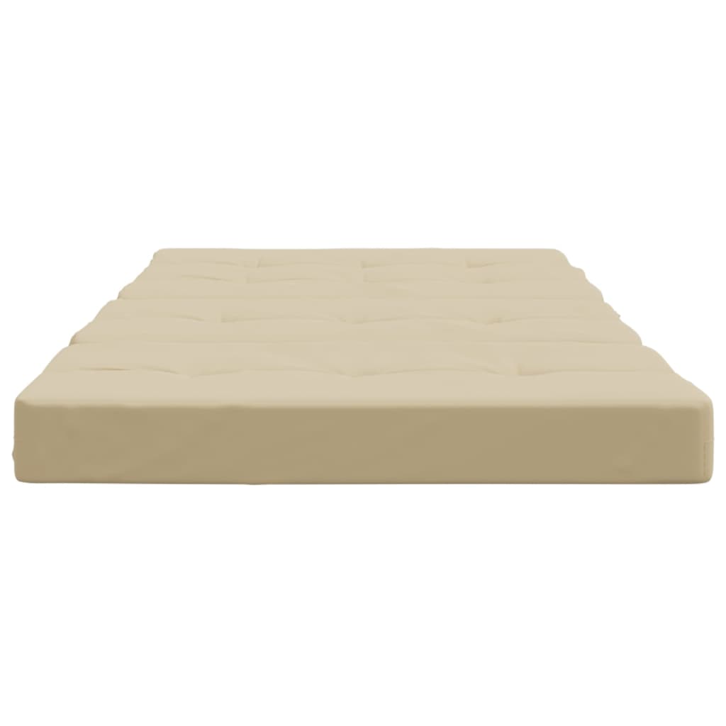 Liegestuhl-Auflagen 2 Stk. Creme Oxford-Gewebe