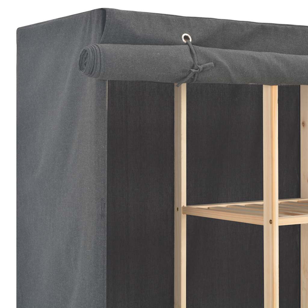 Kleiderschrank Weiß 173 x 40 x 170 cm Stoff