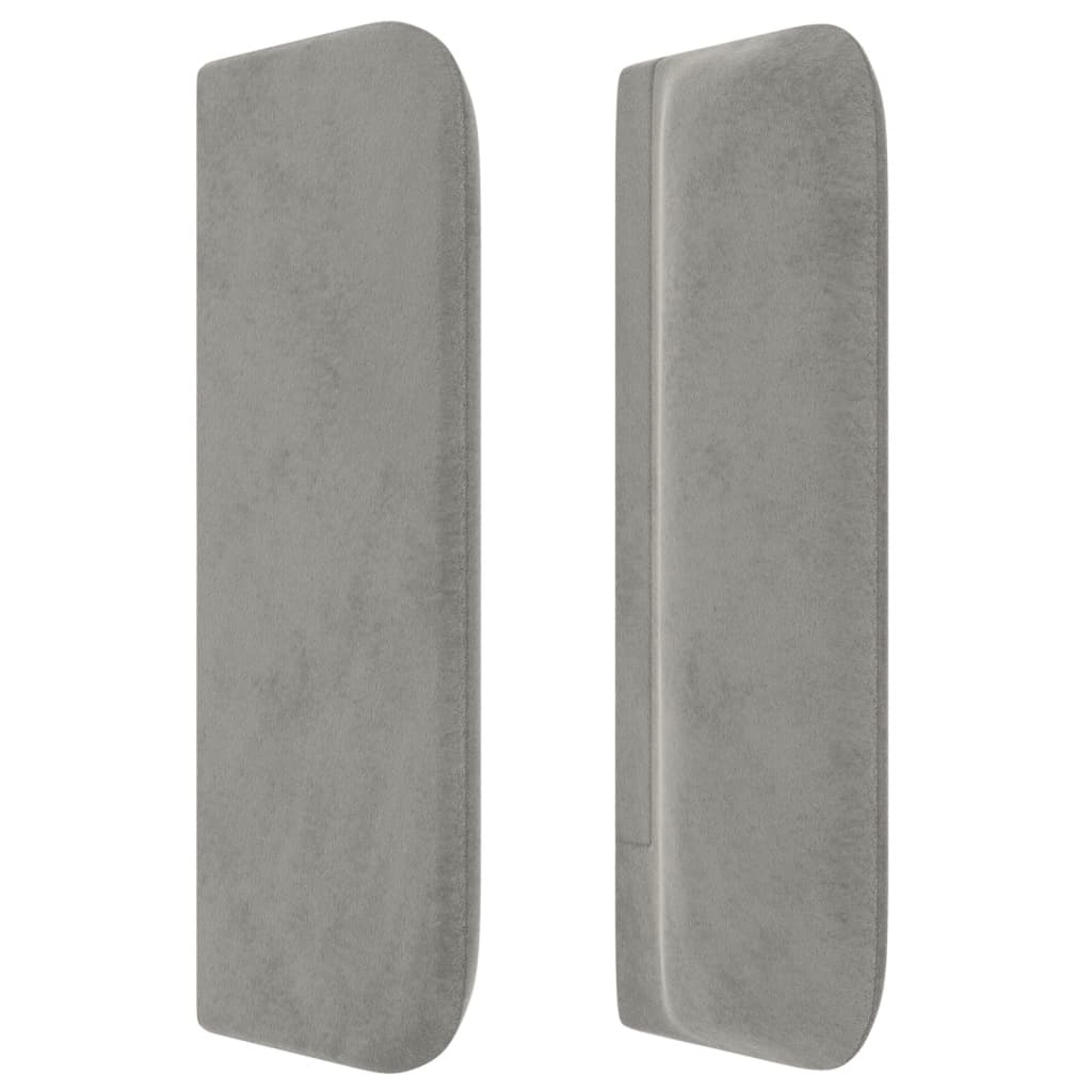 Kopfteil mit Ohren Dunkelblau 93x16x78/88 cm Samt
