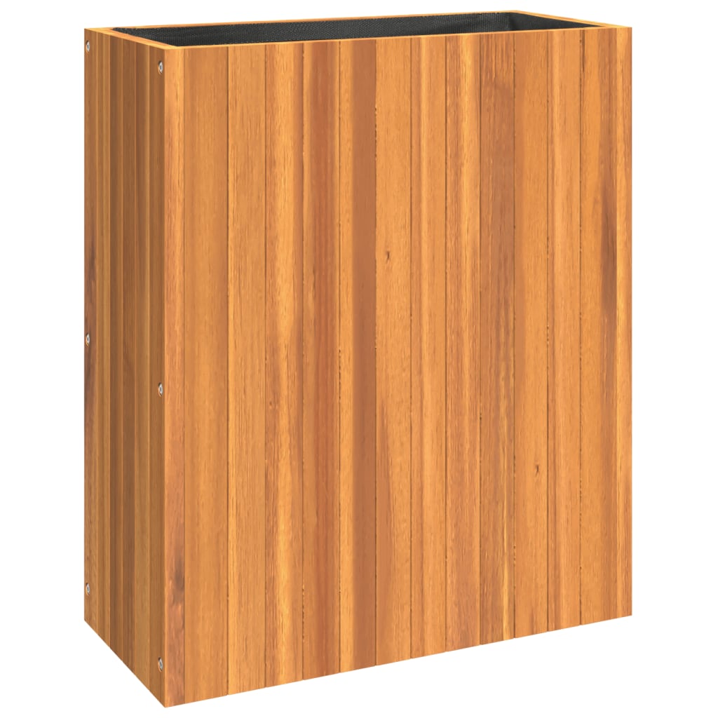Pflanzkübel 25x25x25 cm Massivholz Akazie