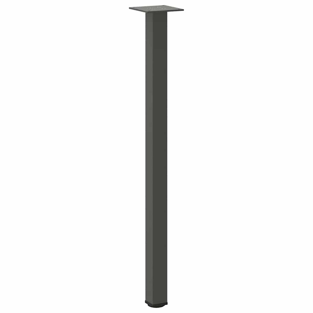 Bartischbeine 4 Stk. Schwarz 100-102 cm Stahl