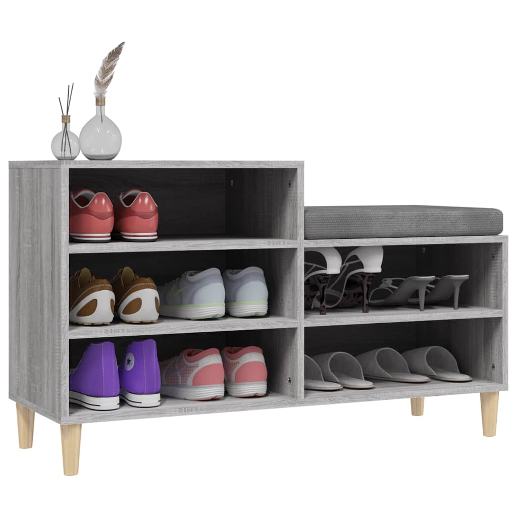 Schuhregal Weiß 102x36x60 cm Holzwerkstoff