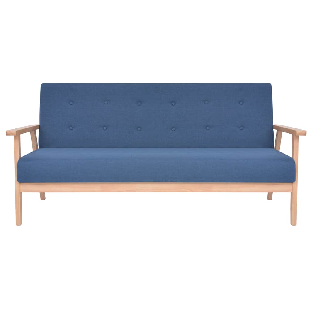 2-Sitzer-Sofa Stoff Hellgrau