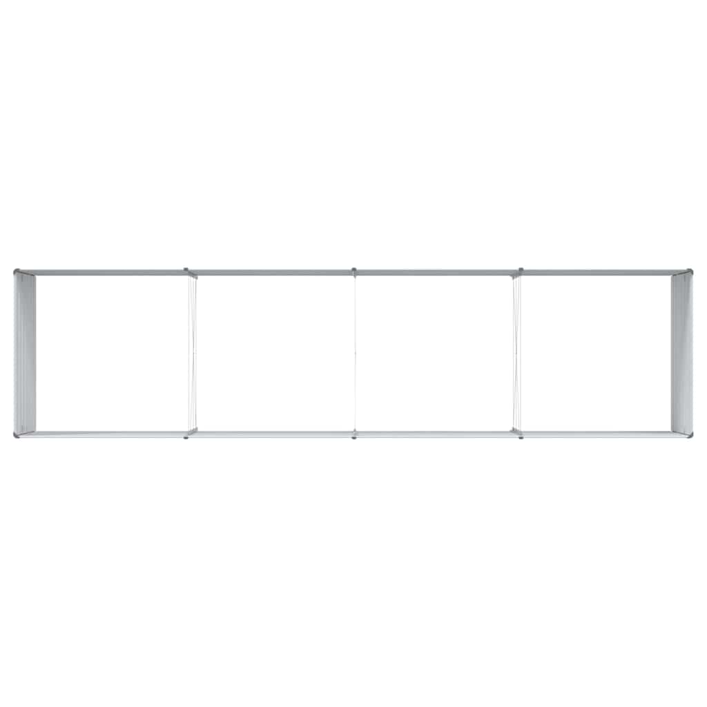 Hochbeet Hellbraun 100 x 100 x 77 cm Verzinkter Stahl