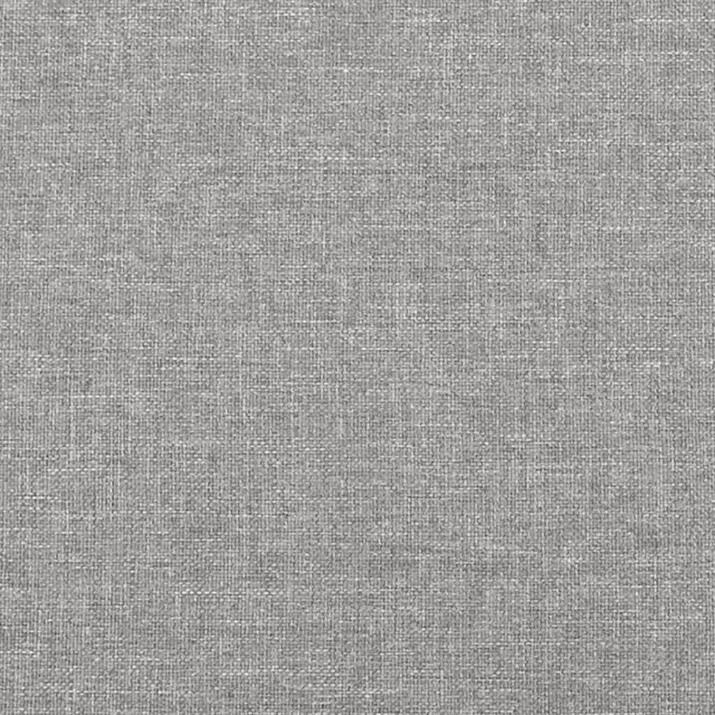 Kopfteil Hellgrau 80x7x118/128 cm Stoff