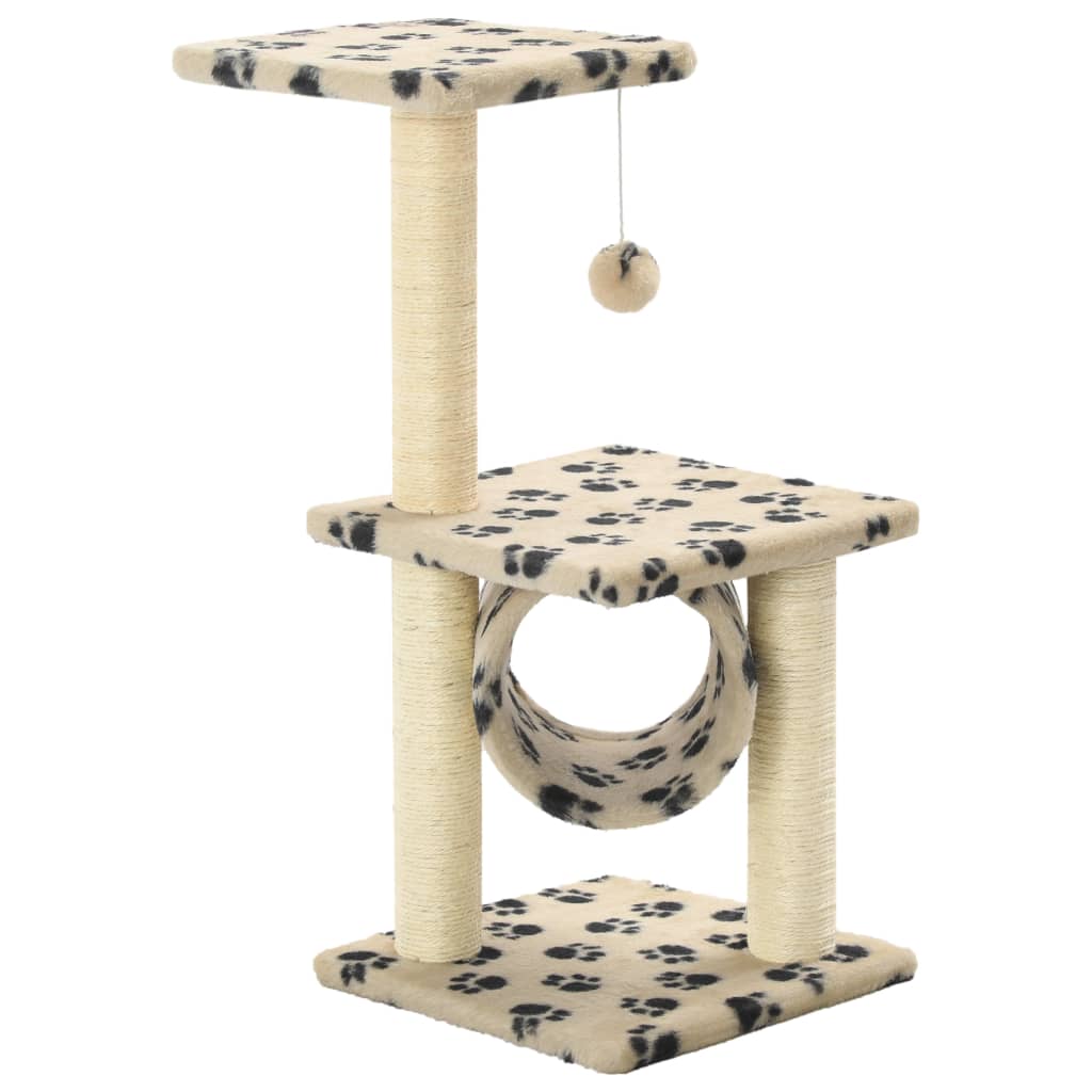 Katzen-Kratzbaum Sisal 65 cm Grau