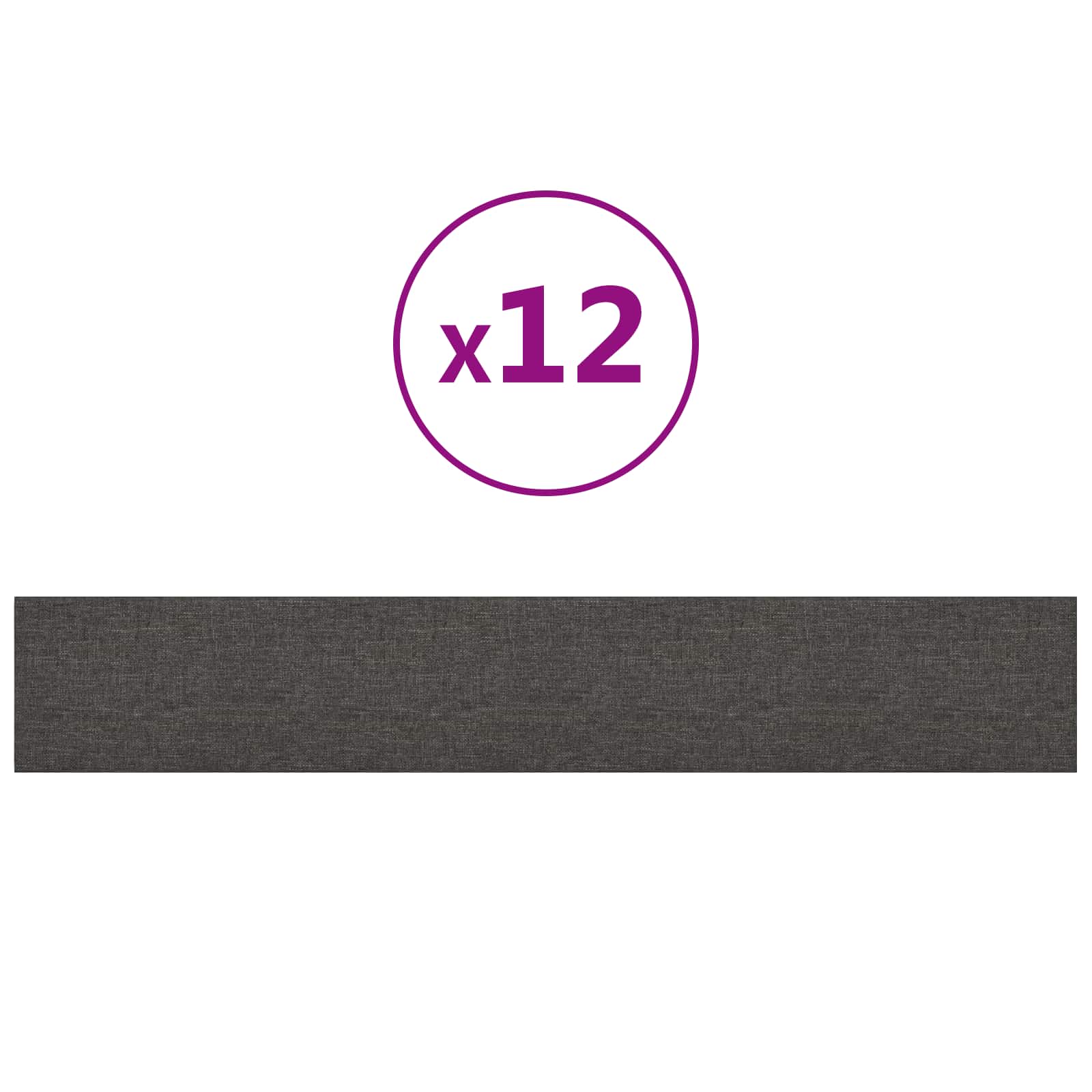 Wandkopfteilen 12 pcs 30 x 15 cm Creme Stoff