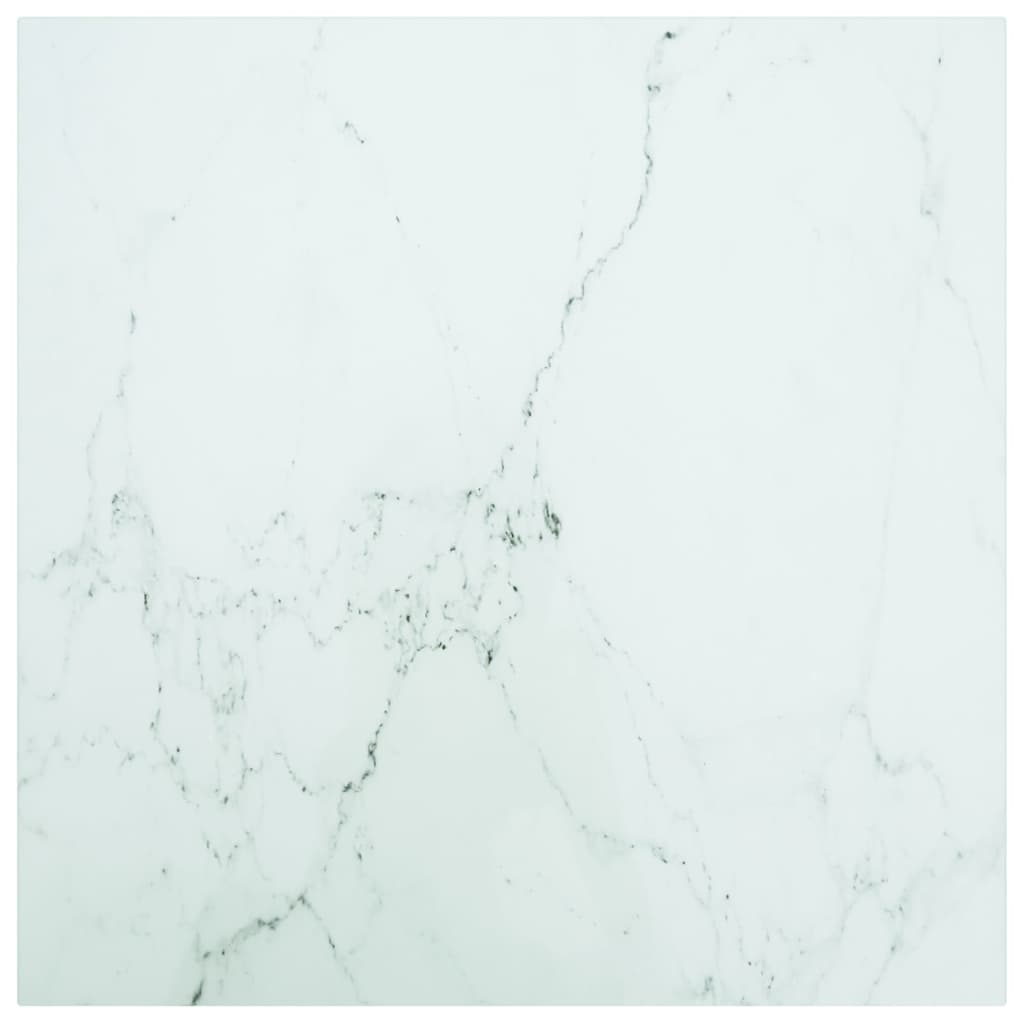 Tischplatte aus gehärtetem Glas quadratisch 700x700 mm