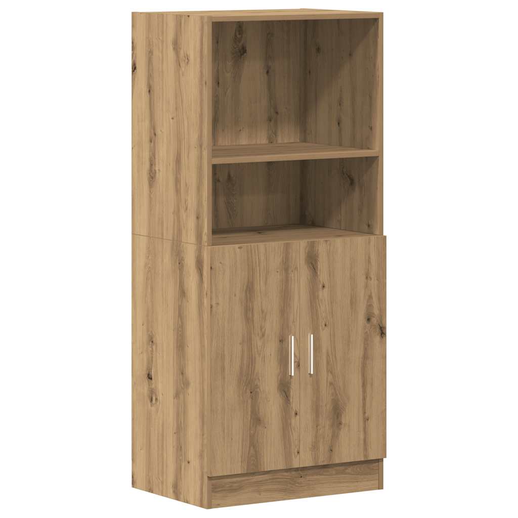 2-tlg. Küchenschrank-Set Weiß Holzwerkstoff