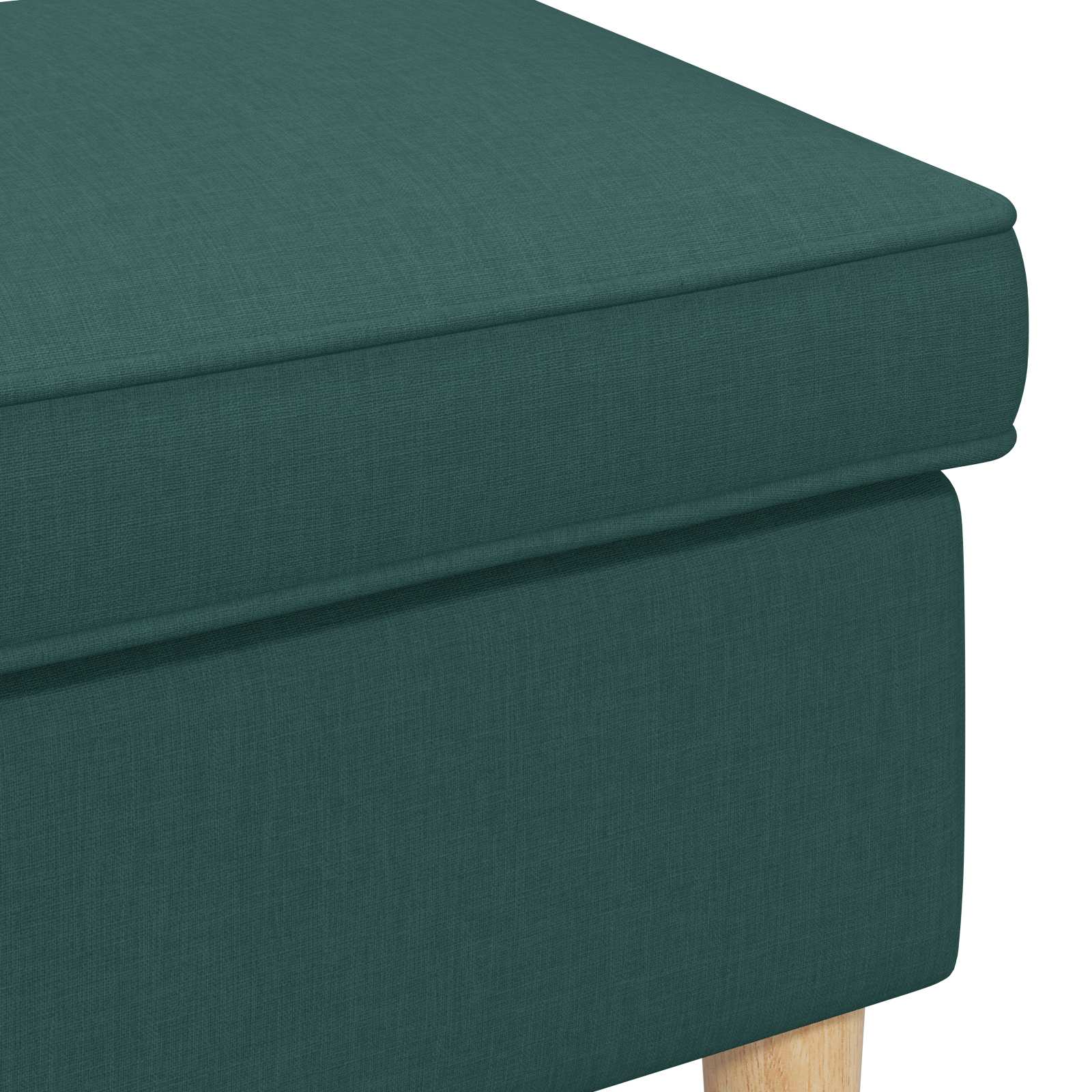 Hocker Hellgrau 55 x 35 x 41 cm Polyester