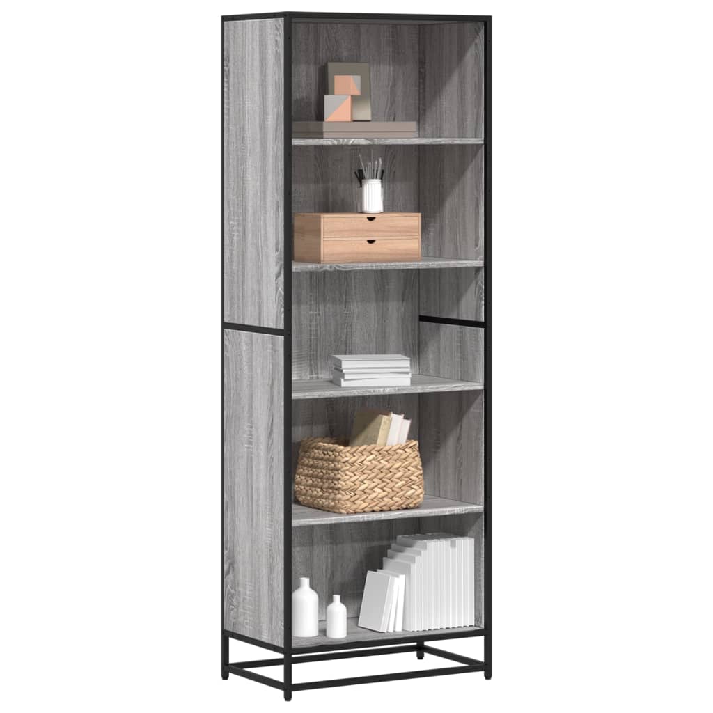 Bücherregal Schwarz 60x35x139 cm Holzwerkstoff