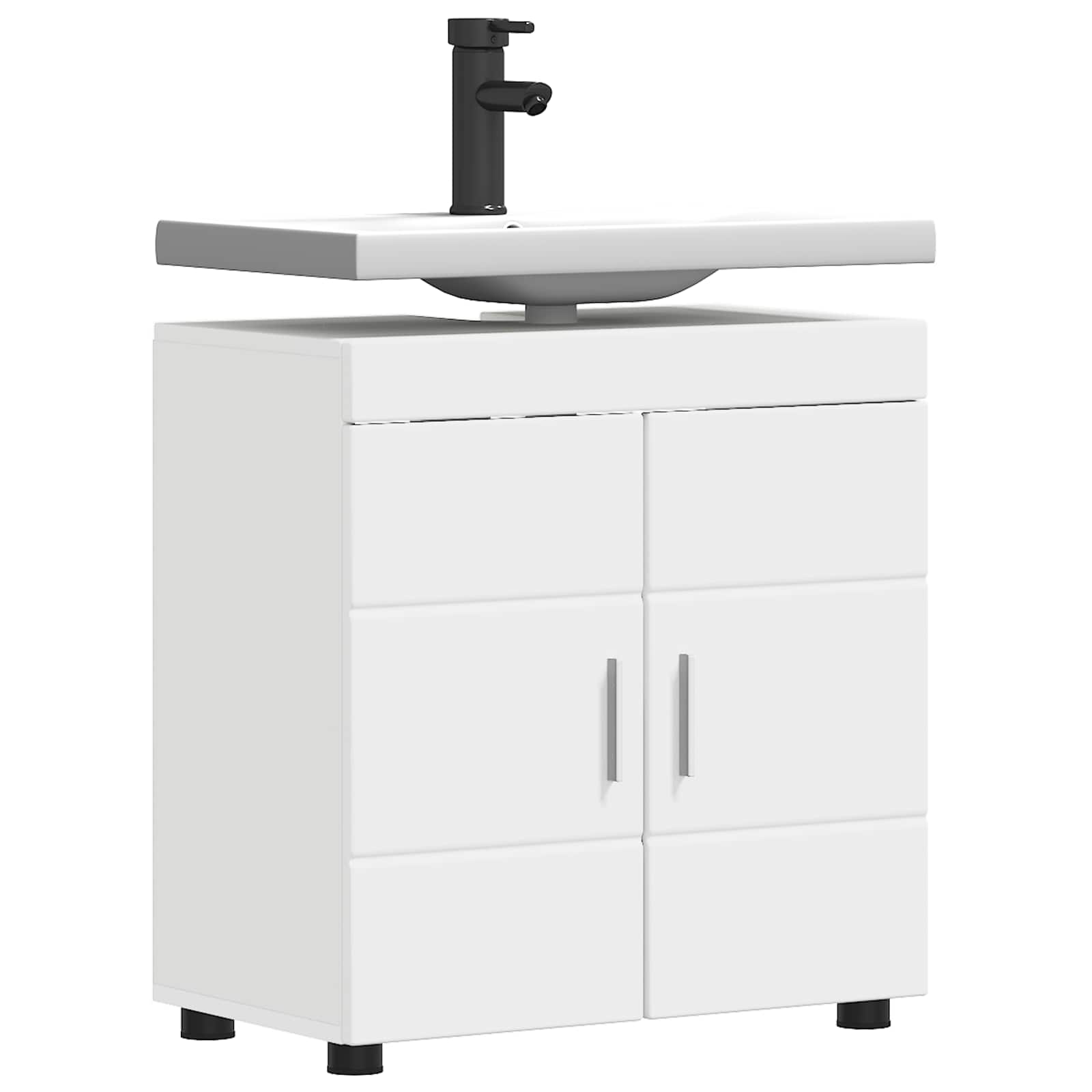 Badezimmermöbel-Set TULUM 2 pcs Weiß 60 x 34 x 63 cm