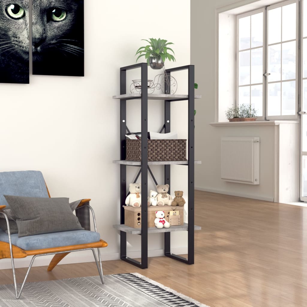 Bücherregal 3 Fächer Weiß 40x30x105 cm Holzwerkstoff