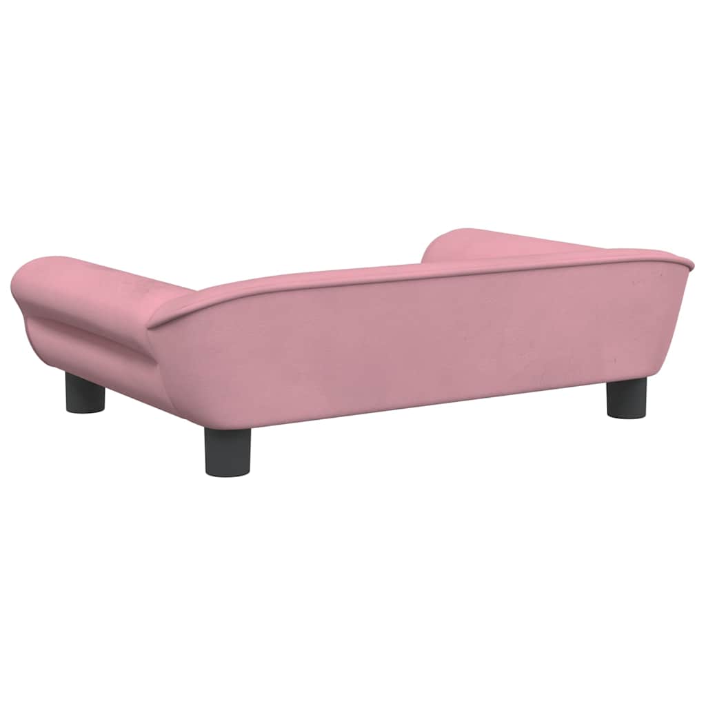 Hundebett Blau 100x50x21 cm Samt