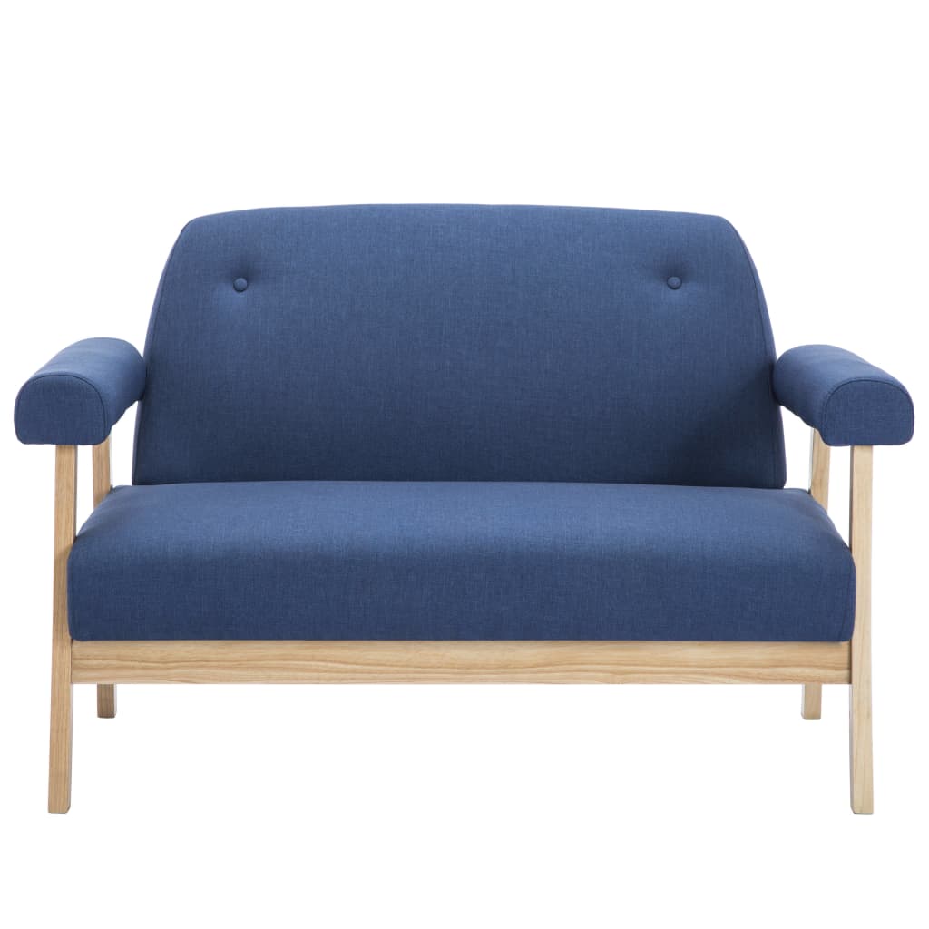 2-Sitzer-Sofa Stoff Hellgrau