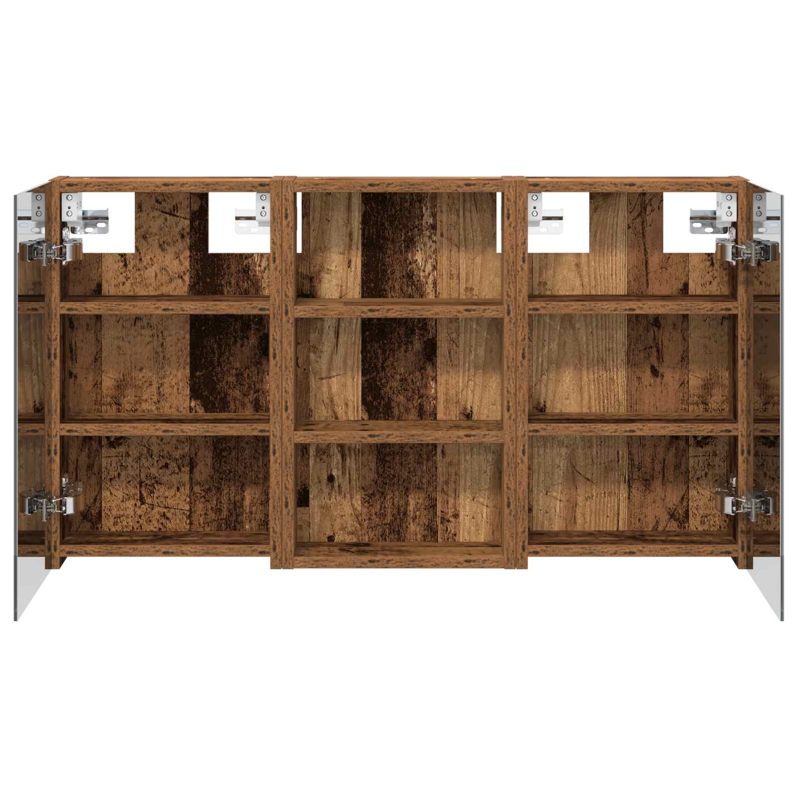Badezimmerschrank-Set 3 pcs 80 x 10,5 x 50 cm Holzwerkstoff
