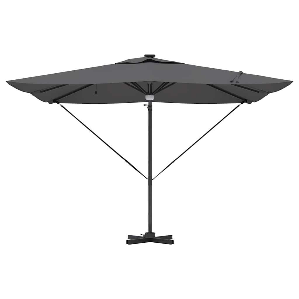 Roma Parasol Beige 286 x 284 x 270 cm Aluminium und Polyester