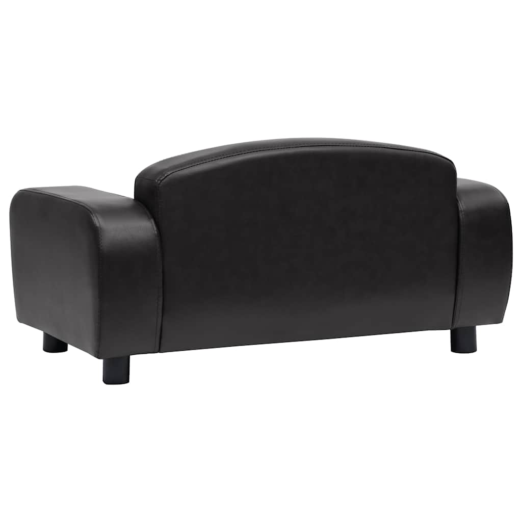 Hundesofa Grau 80x50x40 cm Kunstleder