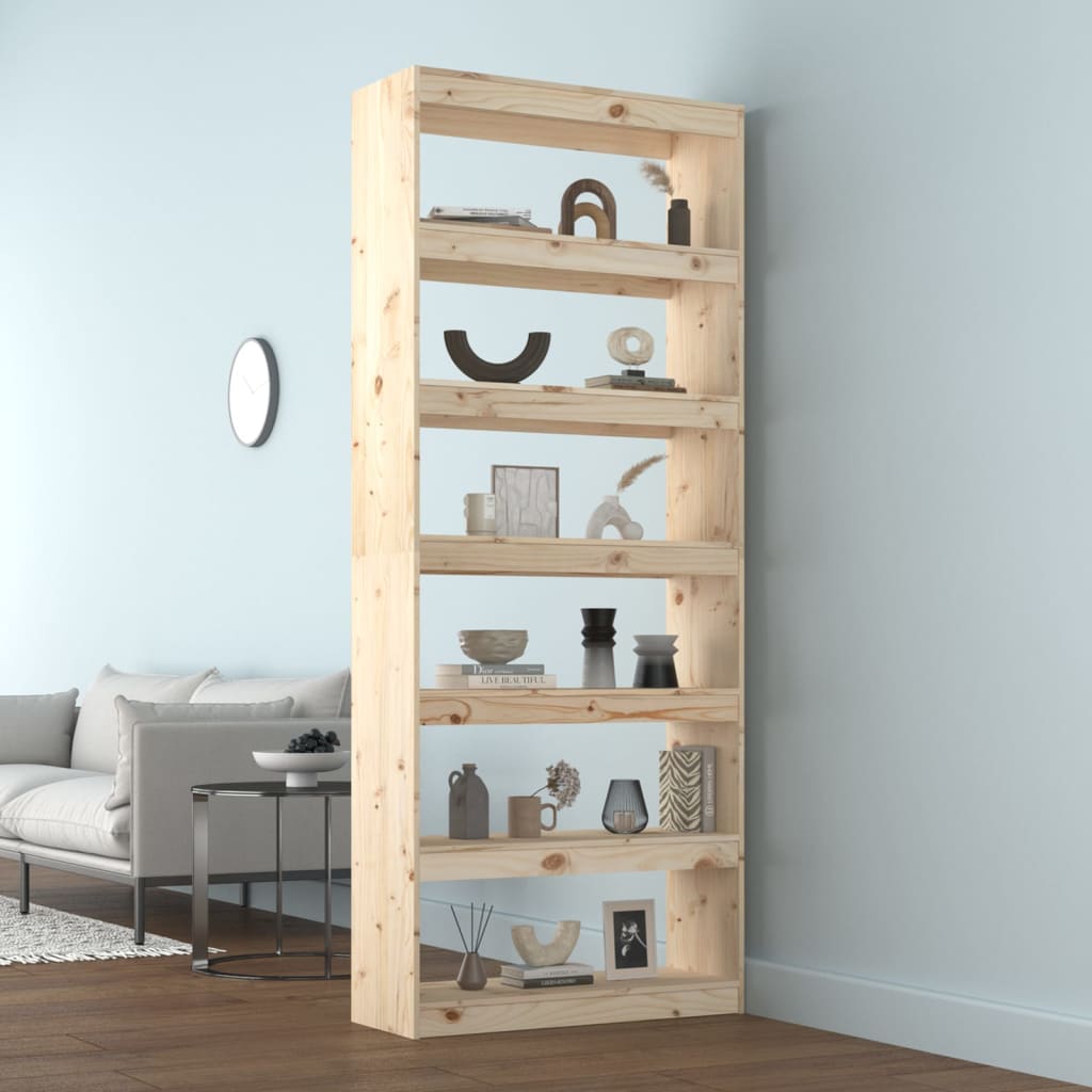 Bücherregal/Raumteiler 80x30x71,5 cm Massivholz Kiefer