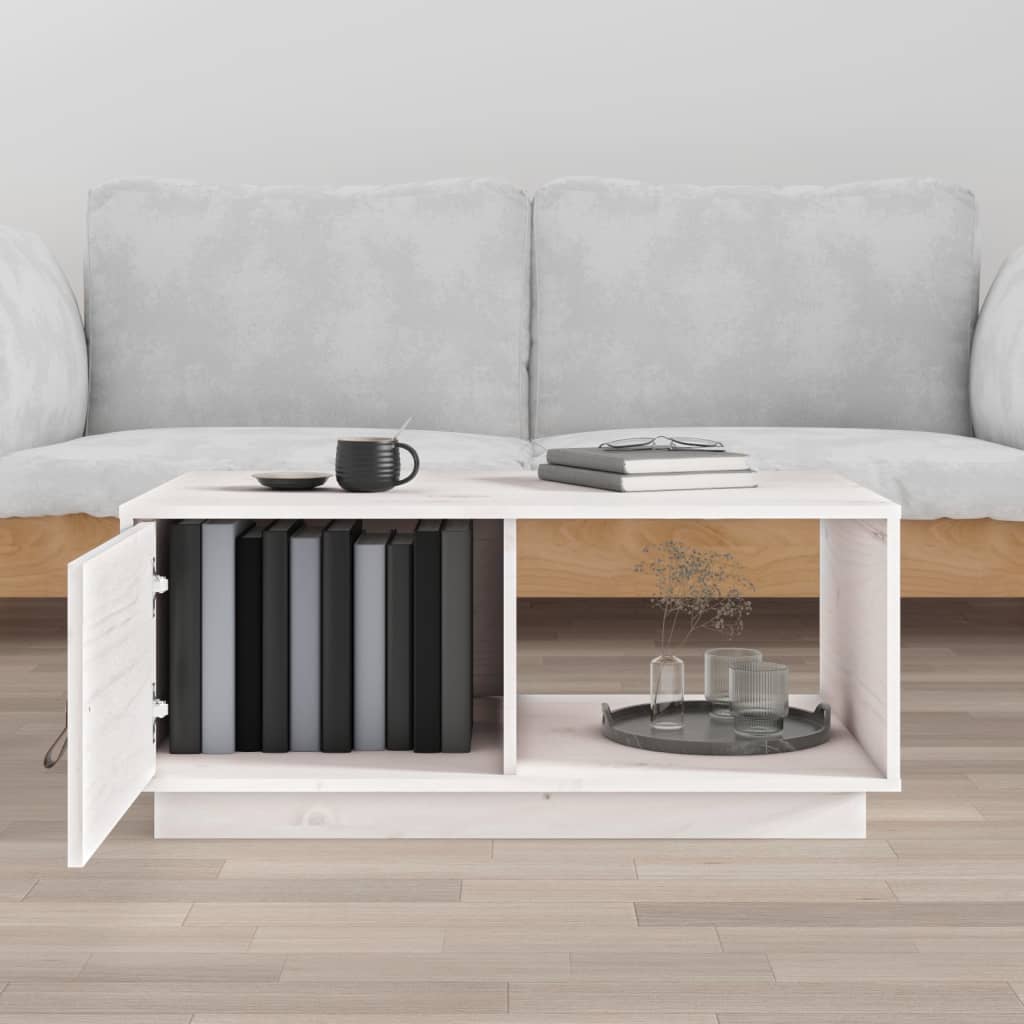 Couchtisch 80x50x35,5 cm Massivholz Kiefer