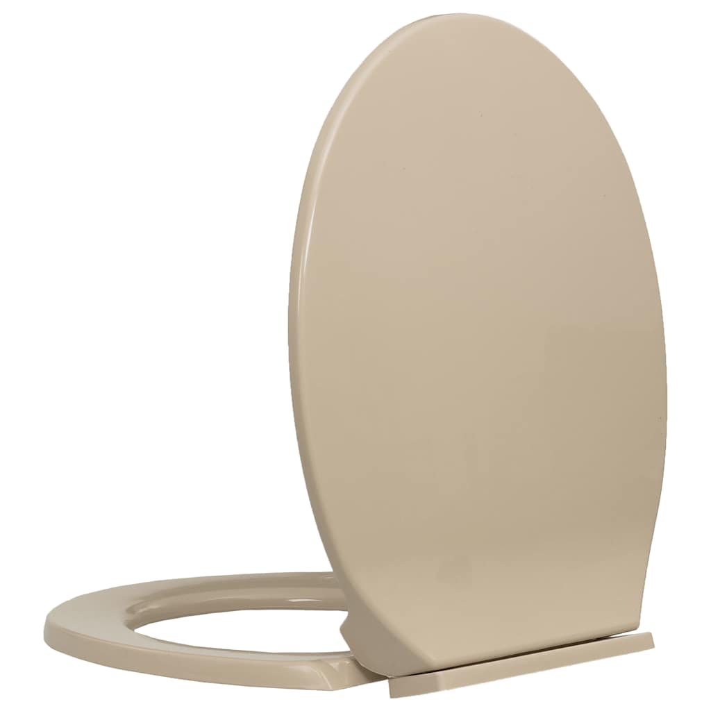 Toilettensitz mit Absenkautomatik Hellgrau Oval