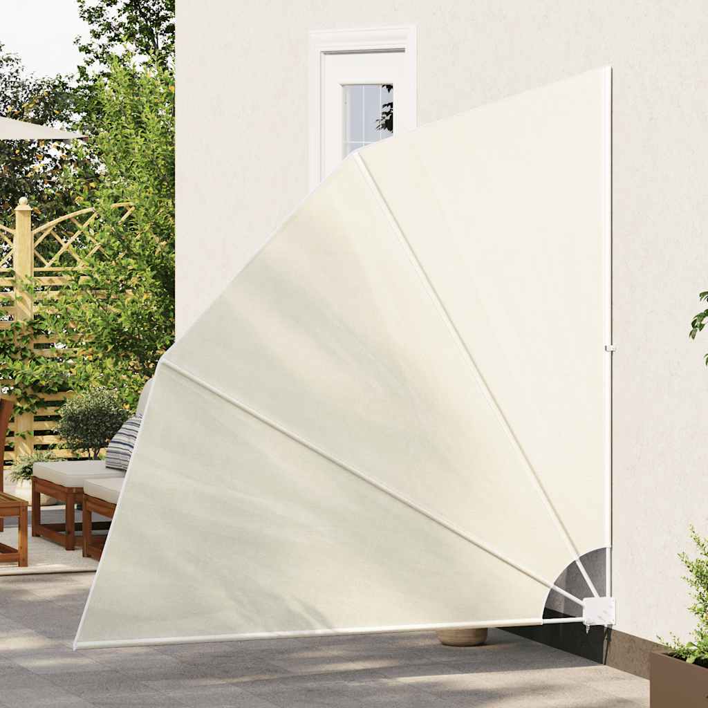 Faltbarer Balkonfächer Grau 210×210 cm