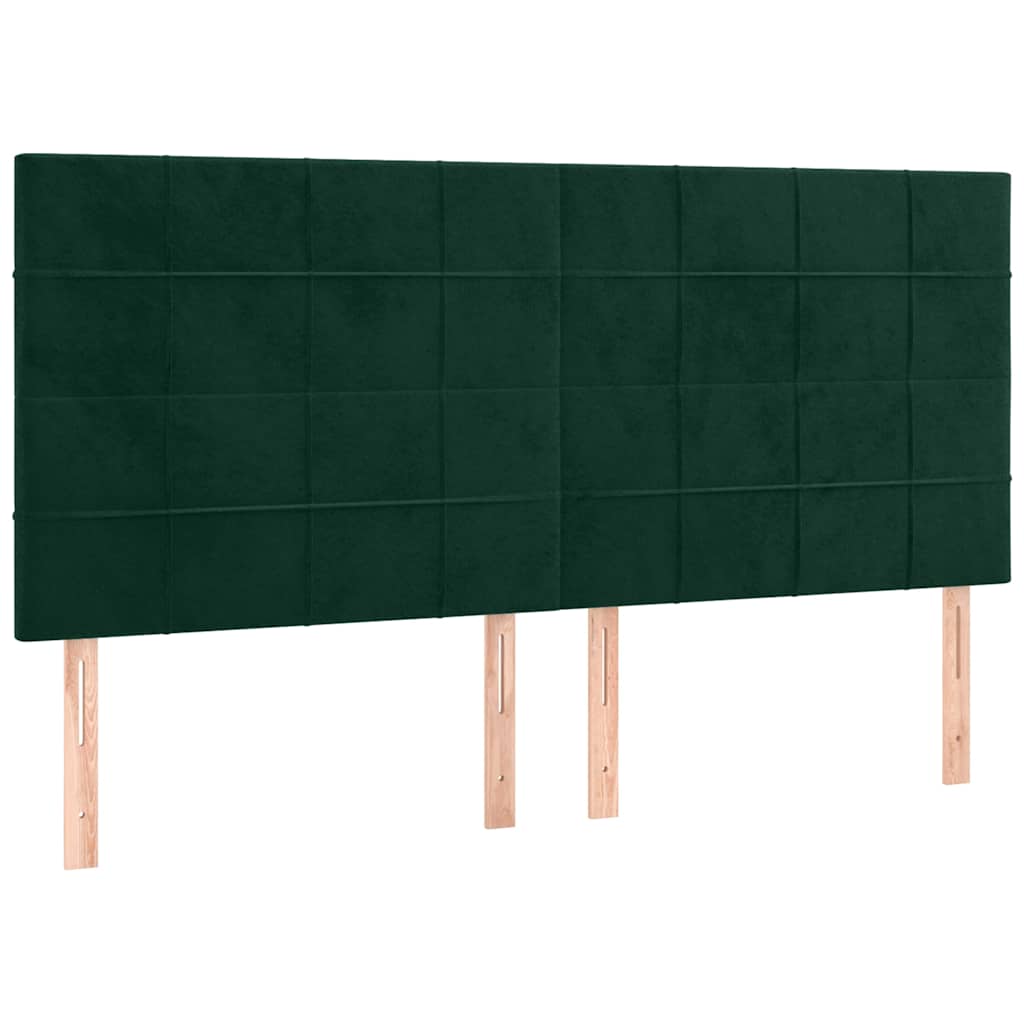 Kopfteil Hellgrau 80x5x118/128 cm Samt