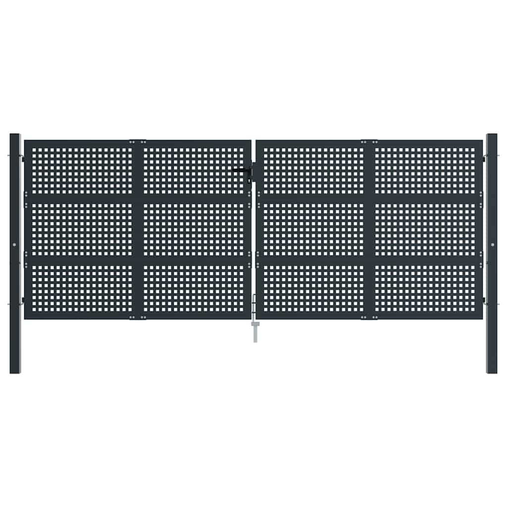 Gartentor Anthrazit 100x75 cm Stahl