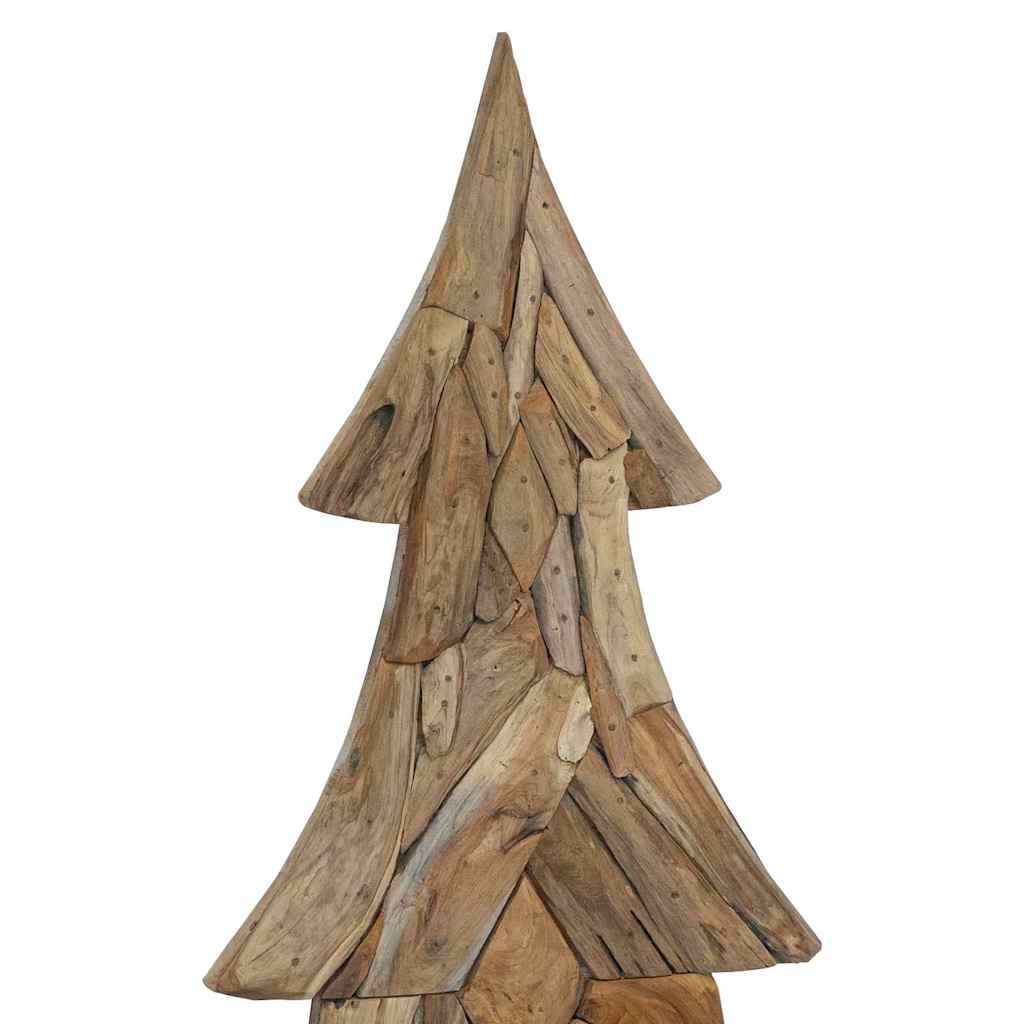 Weihnachtsbaum mit Ständer Braun 90 cm Massivholz Teak