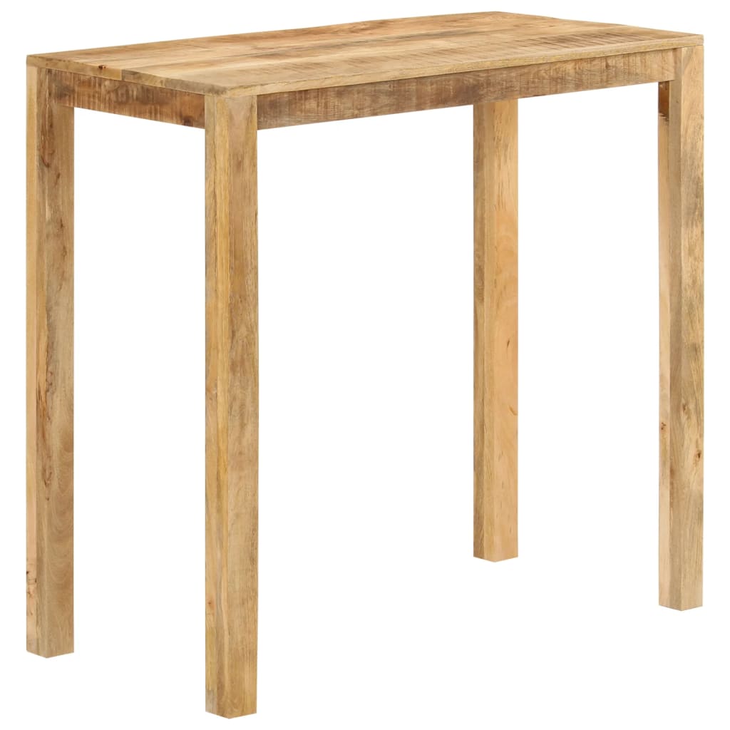 Konsolentisch 110x35x76 cm Raues Mangoholz