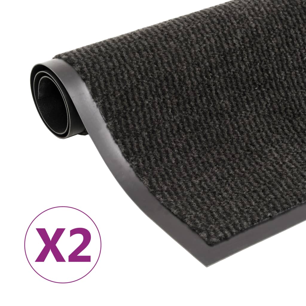 Schmutzfangmatte Rechteckig Getuftet 40x60 cm Anthrazit