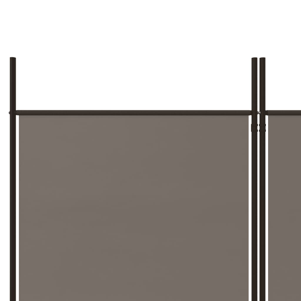 3-teiliger Raumteiler Beige 150 x 180 cm Stoff