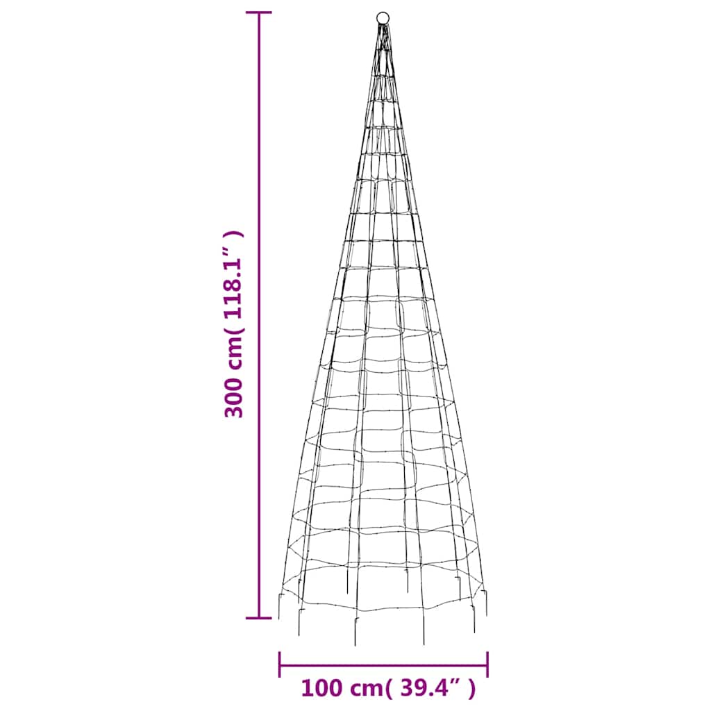 LED-Weihnachtsbaum 200 LEDs Warmweiß 180 cm