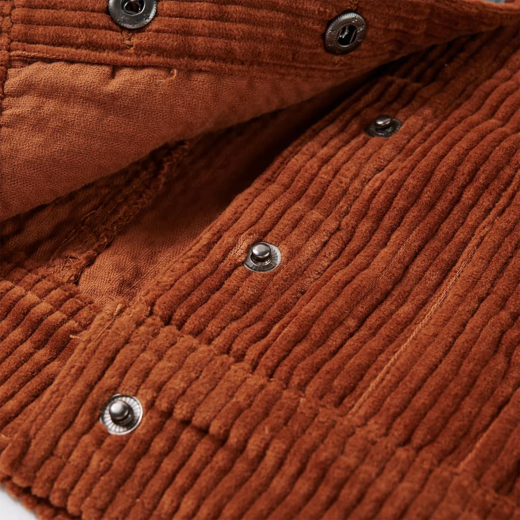 Kinderjacke Cord Cognac 104