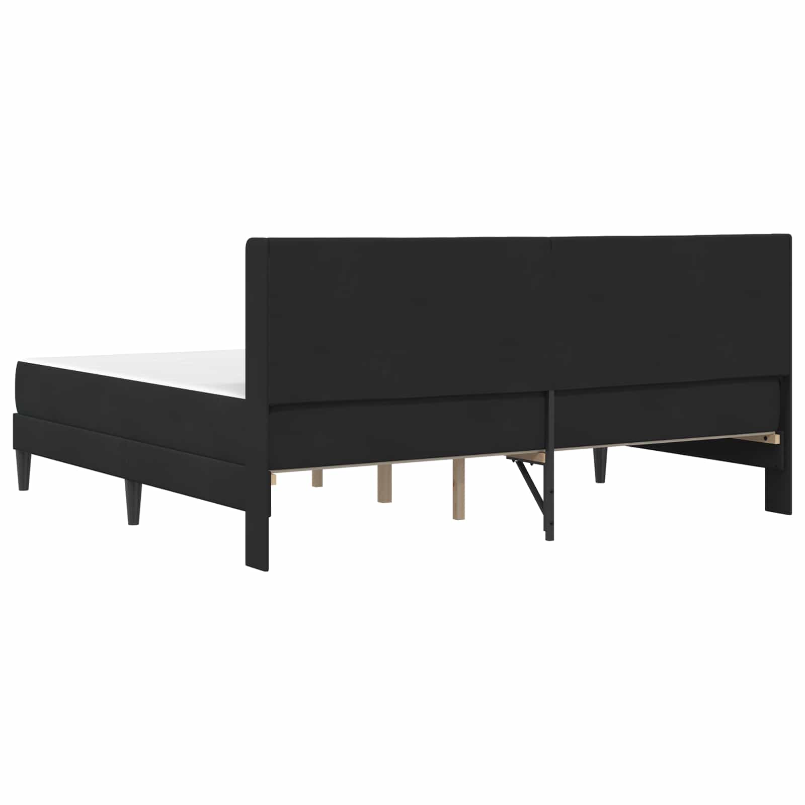 Bettgestell mit Matratze mit Kopfteil Hellgrau 80 x 200 cm Samt