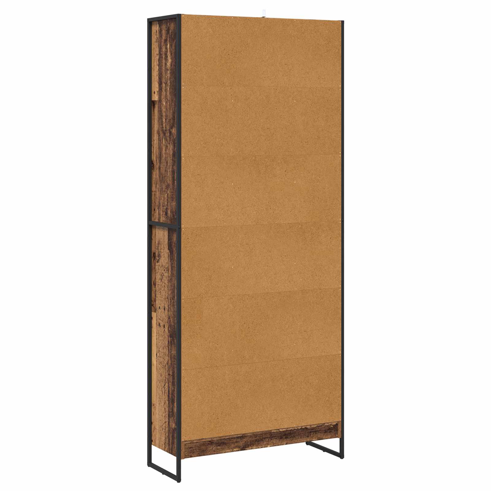 Bücherregal 2 pcs Schwarz Eichen-Optik 60 x 30 x 189,5 cm