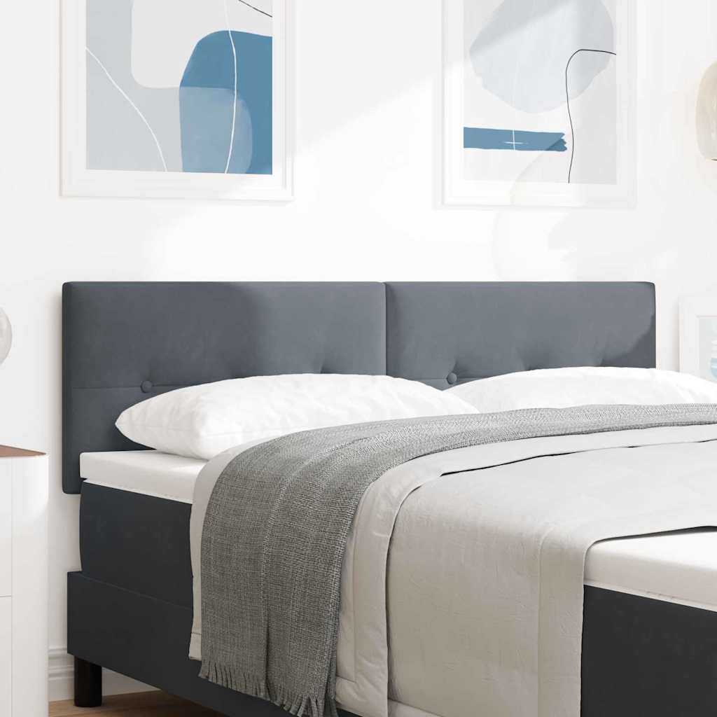 Kopfteil Hellgrau 80 cm Samt