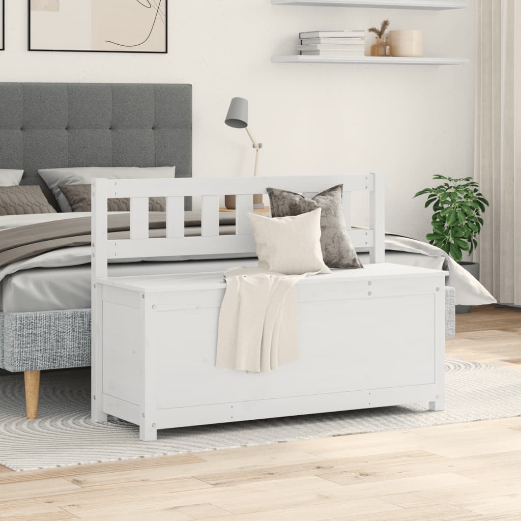 Sitzbank 80x41x77 cm Massivholz Kiefer