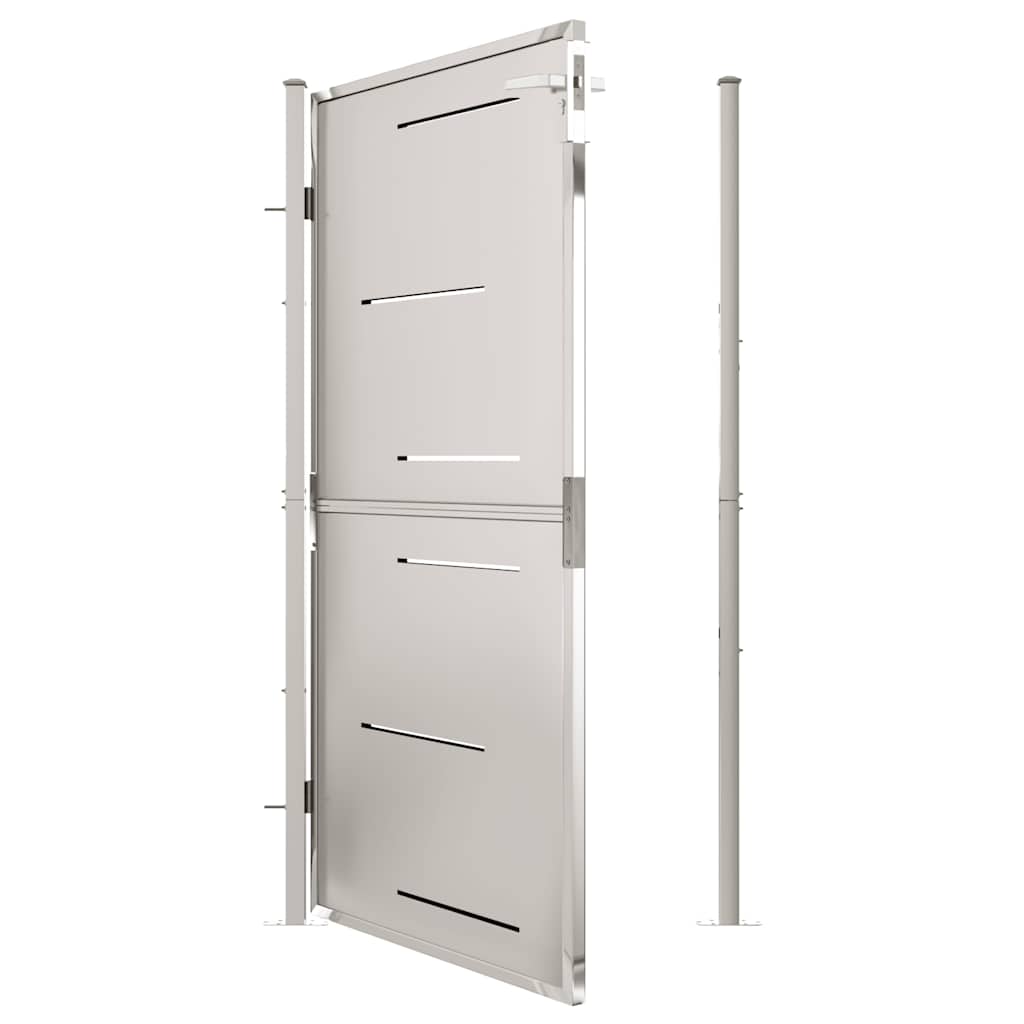 Gartentor 100 x 95 cm Edelstahl