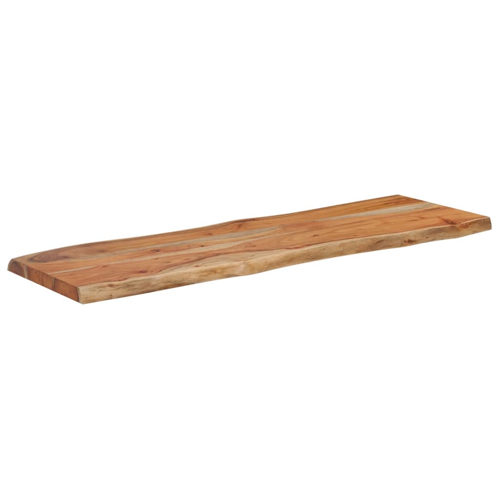 Tischplatte 40x40x2,5 cm Rechteckig Massivholz Akazie Baumkante