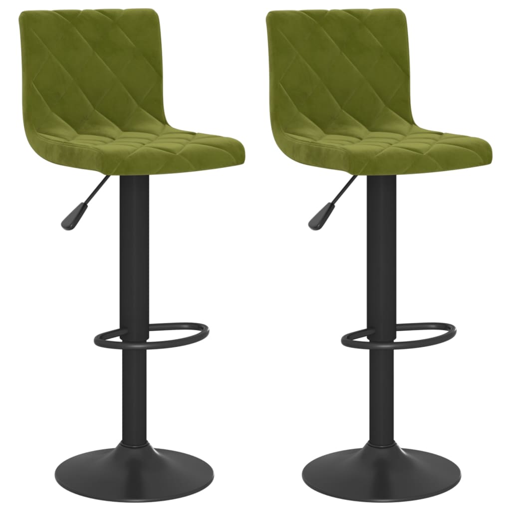 Barhocker 2 Stk. Creme Samt